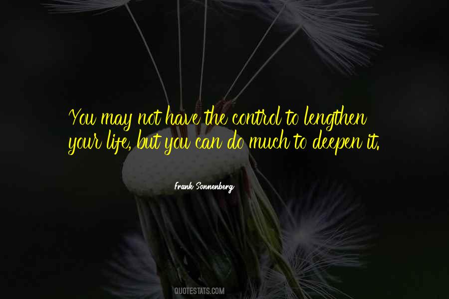 Quotes About Control Over Life #123554