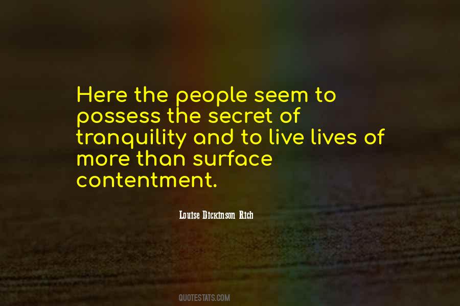 Quotes About Contentment Of Life #1008809
