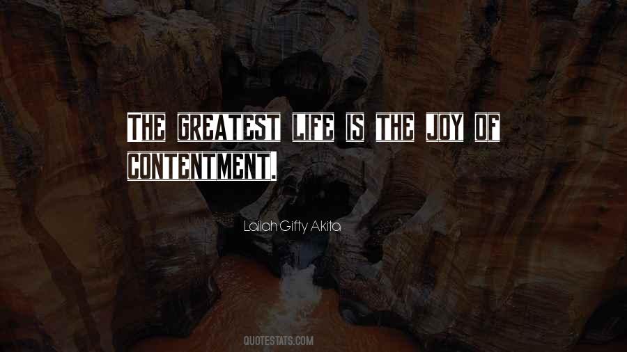 Quotes About Contentment Of Life #1101096
