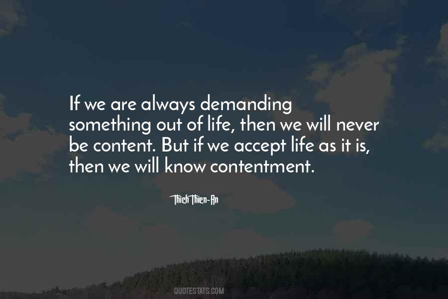 Quotes About Contentment Of Life #1471542