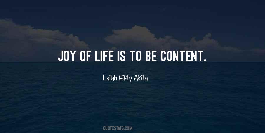 Quotes About Contentment Of Life #1524332