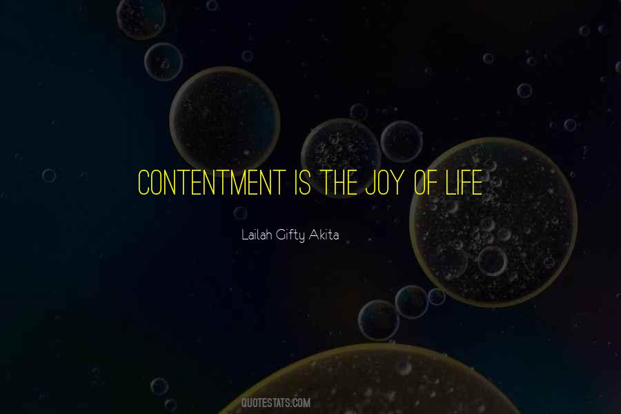 Quotes About Contentment Of Life #571605
