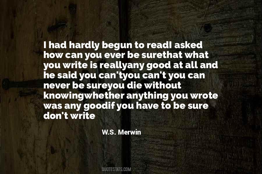 Merwin Quotes #1284327