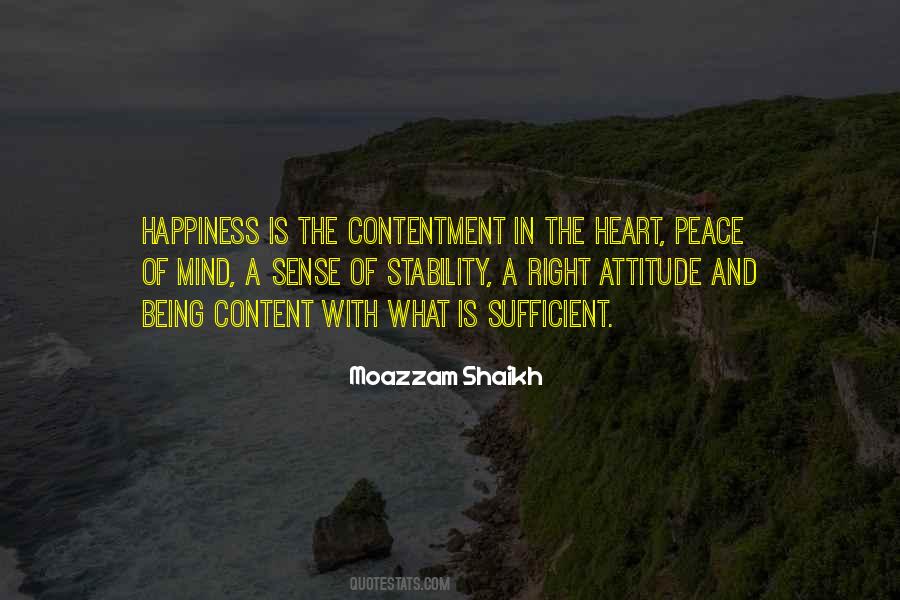 Quotes About Contentment And Happiness #705163