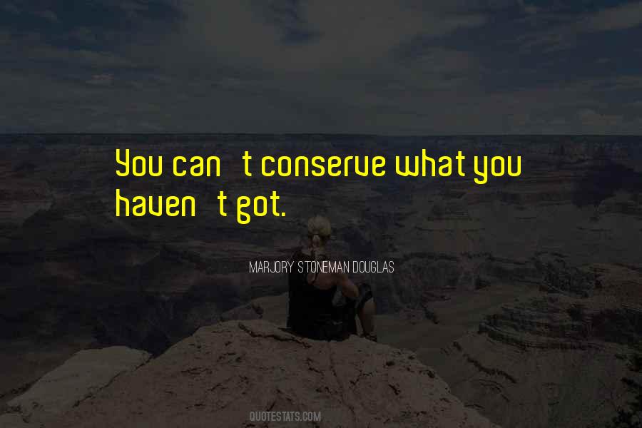 Quotes About Conserve #1378464