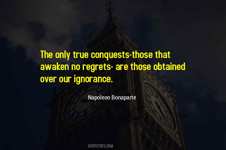 Quotes About Conquests #75508