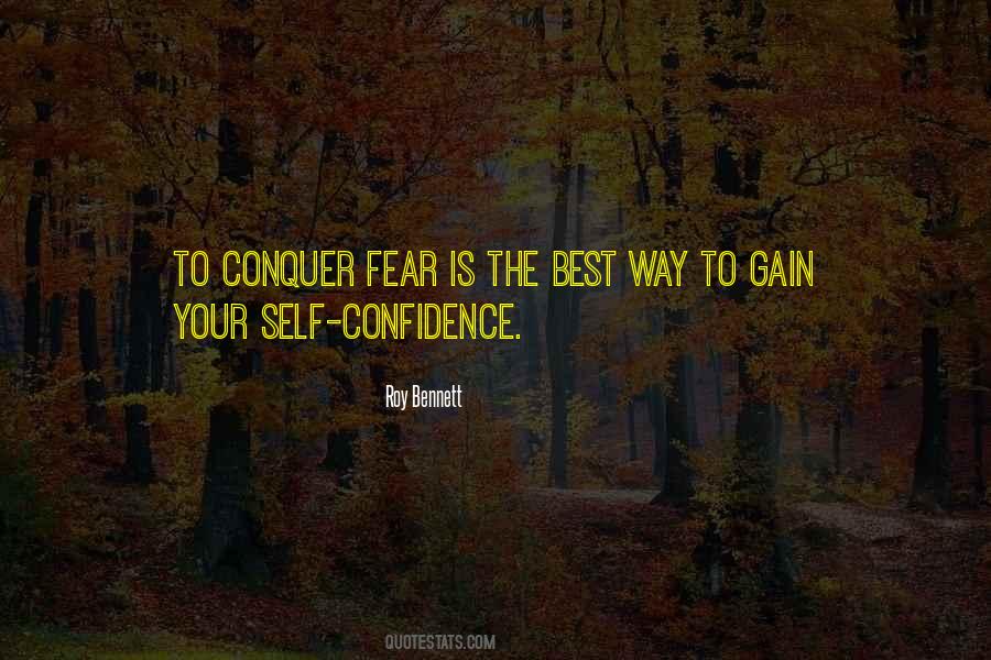 Quotes About Conquer Fear #1068432