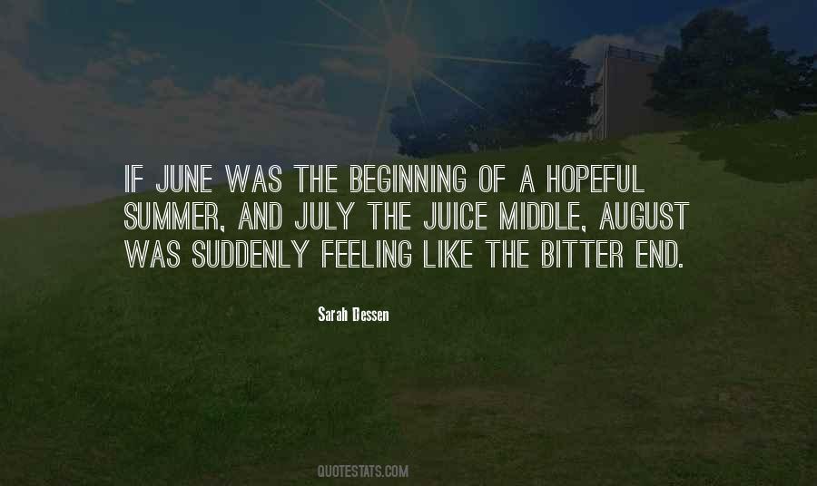 Middle Of Summer Quotes #1187831