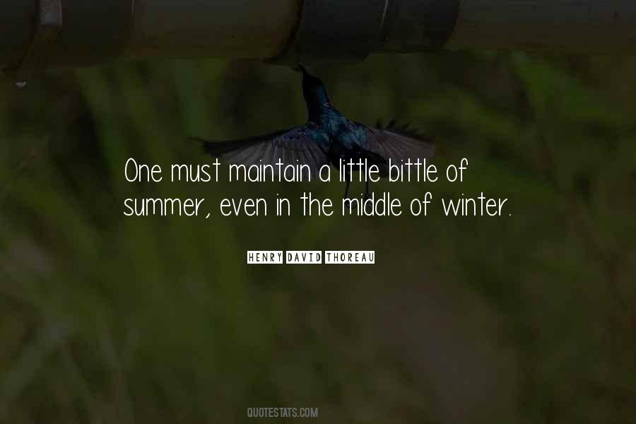 Middle Of Summer Quotes #442877