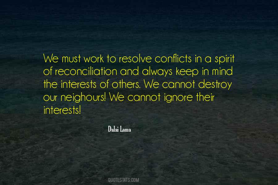 Quotes About Conflict At Work #380859