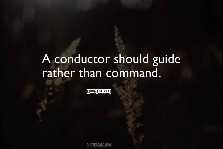 Quotes About Conductor #1028899