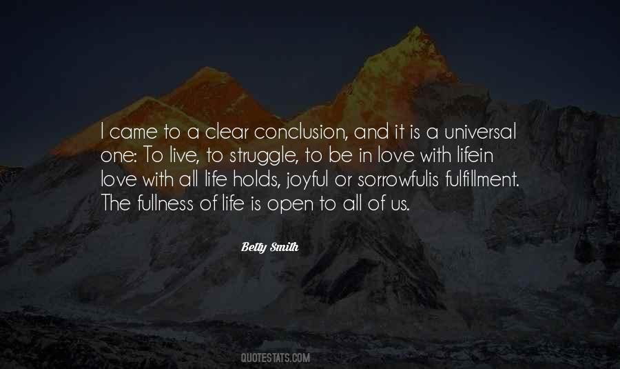 Quotes About Conclusion Life #292910
