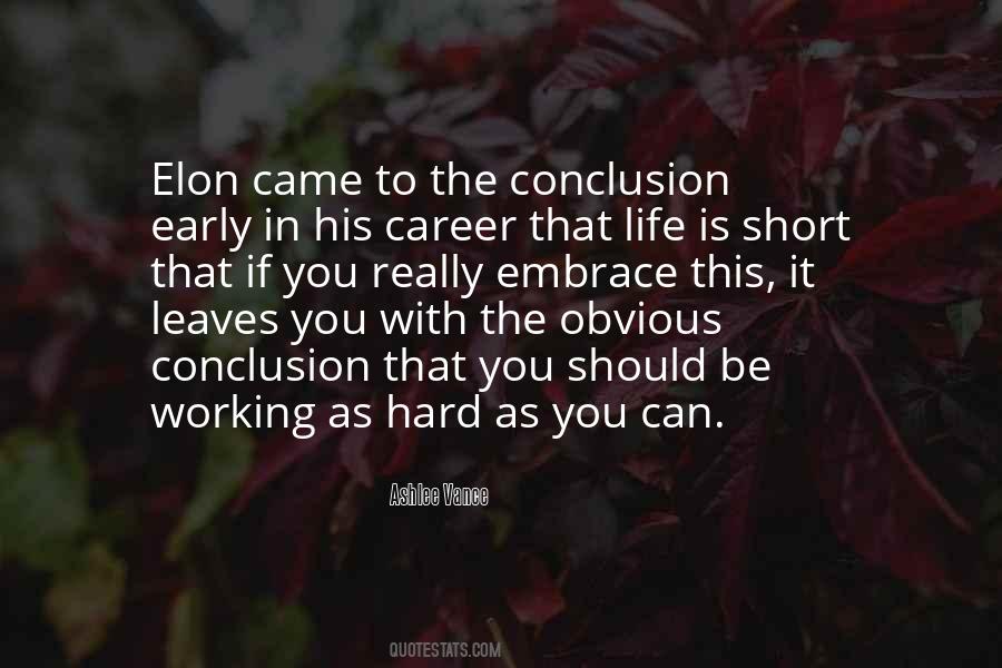 Quotes About Conclusion Life #406726