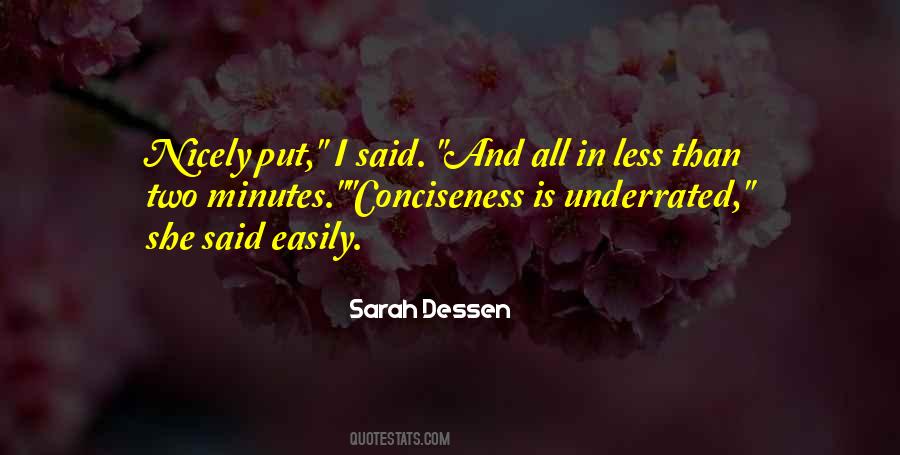 Quotes About Conciseness #692666