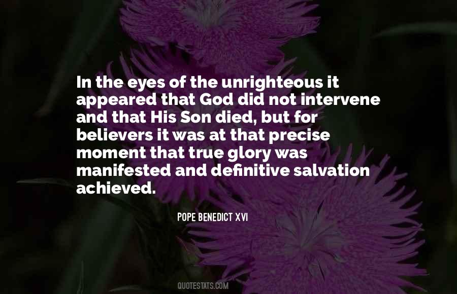 Quotes About Unrighteous #1546548