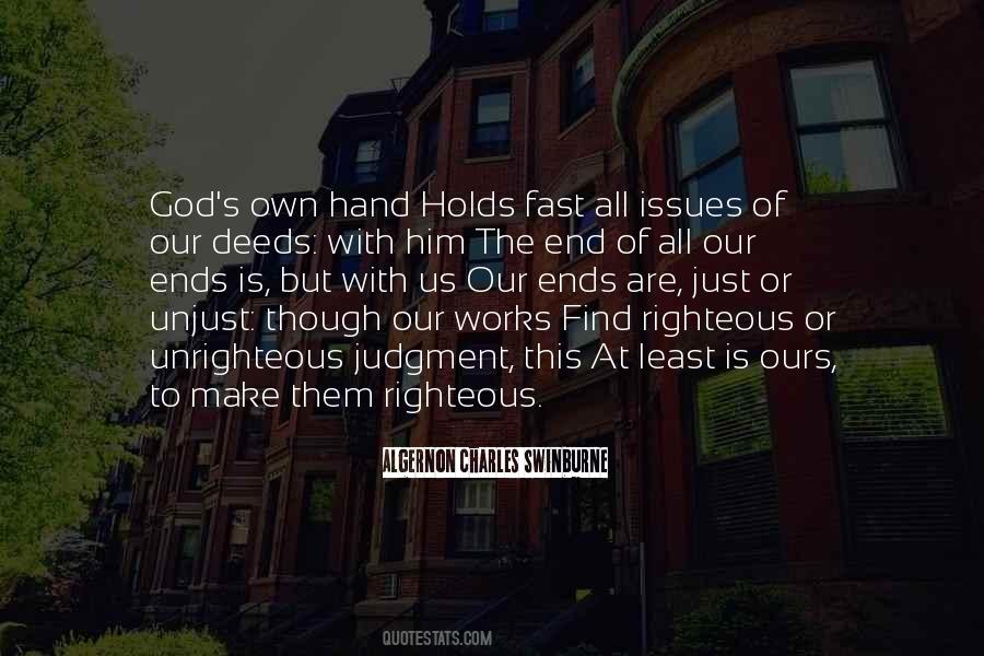 Quotes About Unrighteous #1793474