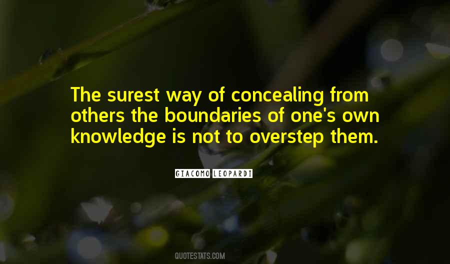 Quotes About Concealing #1270340