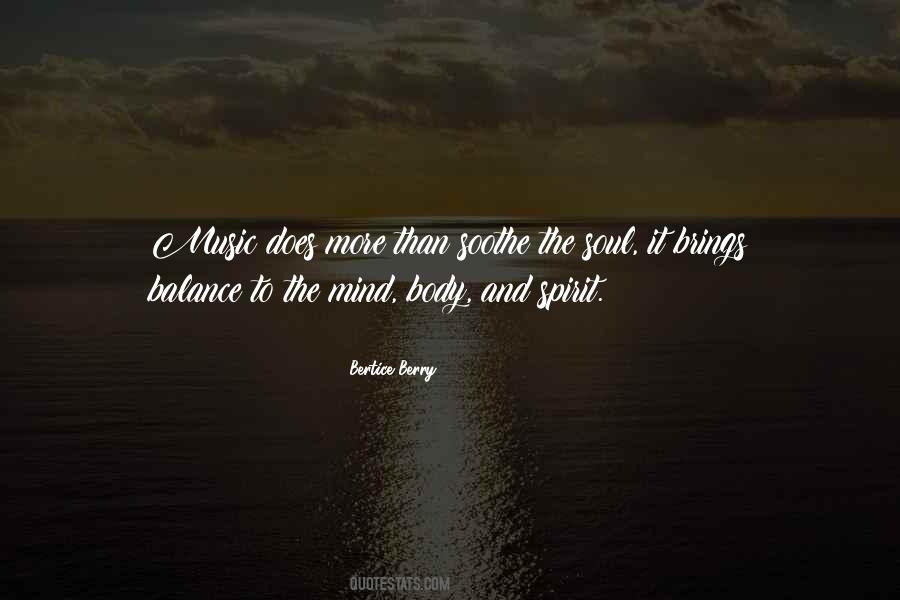 Mind And Body Balance Quotes #976183