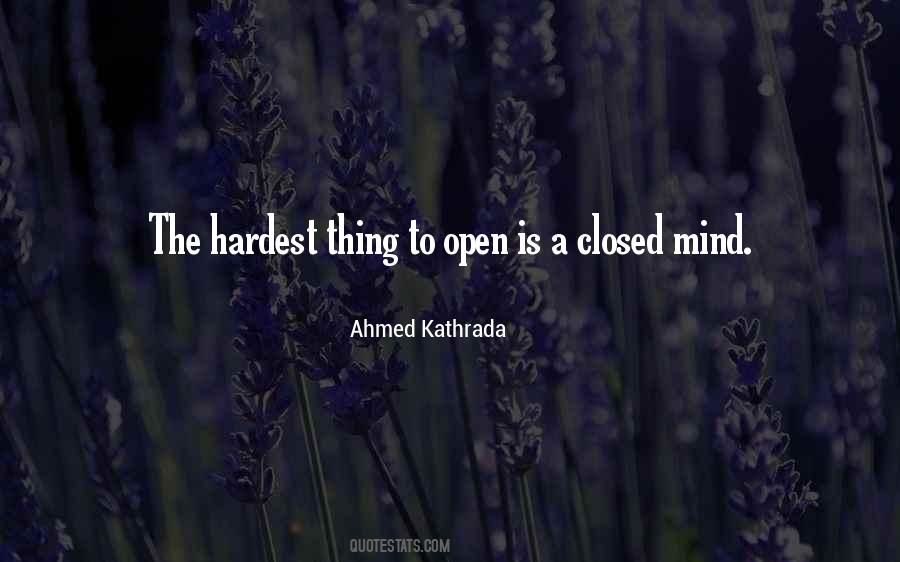 Mind Closed Quotes #684946