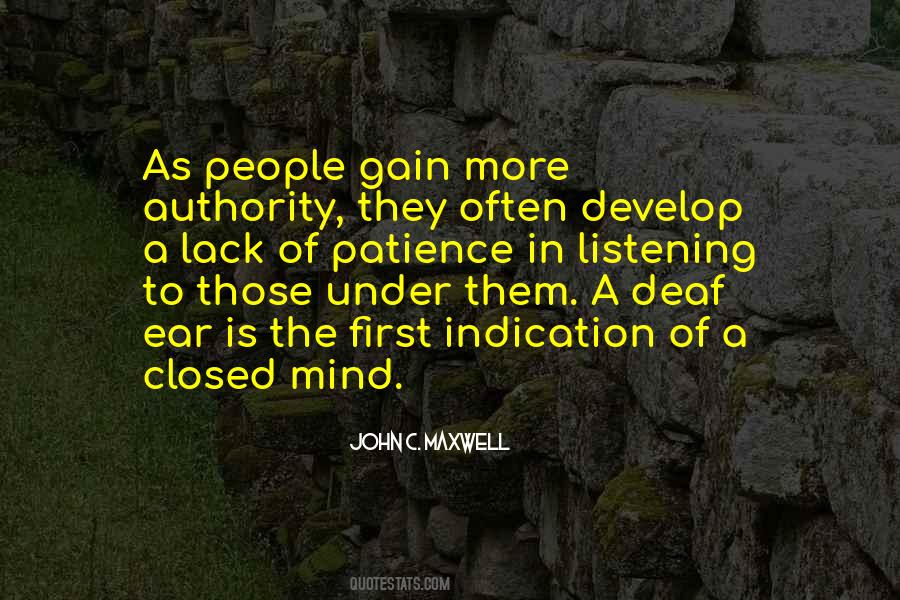 Mind Closed Quotes #972195