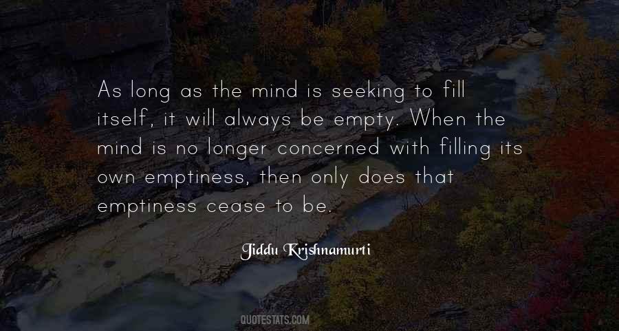 Mind Is Empty Quotes #1098922