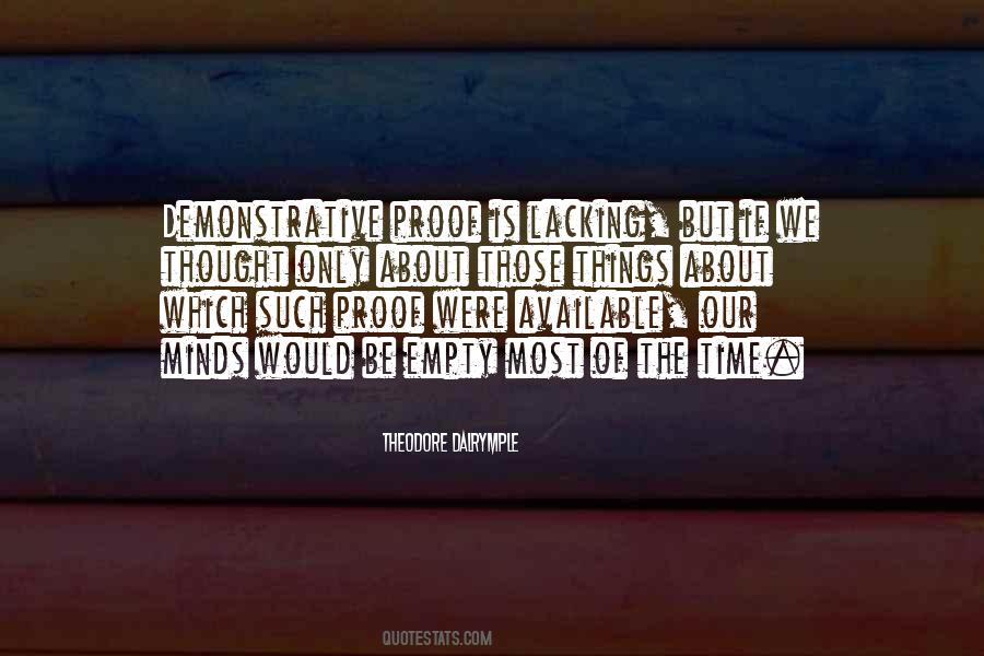 Mind Is Empty Quotes #1327490