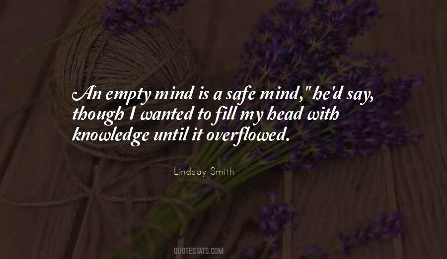 Mind Is Empty Quotes #174332