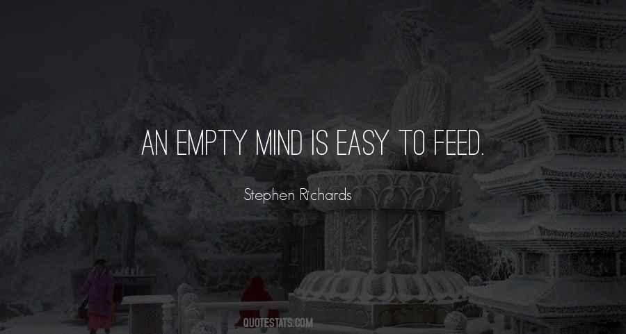 Mind Is Empty Quotes #27308