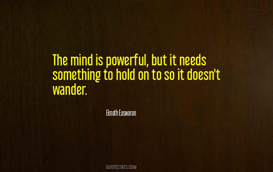 Mind Wander Quotes #822030