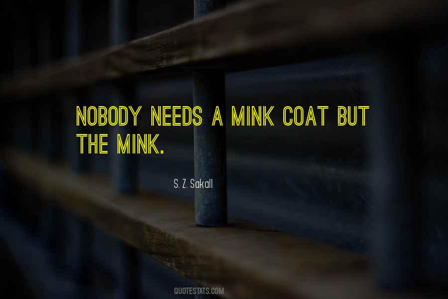 Mink Coat Quotes #1797725