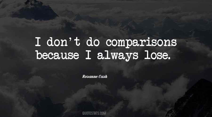 Quotes About Comparisons #1072250