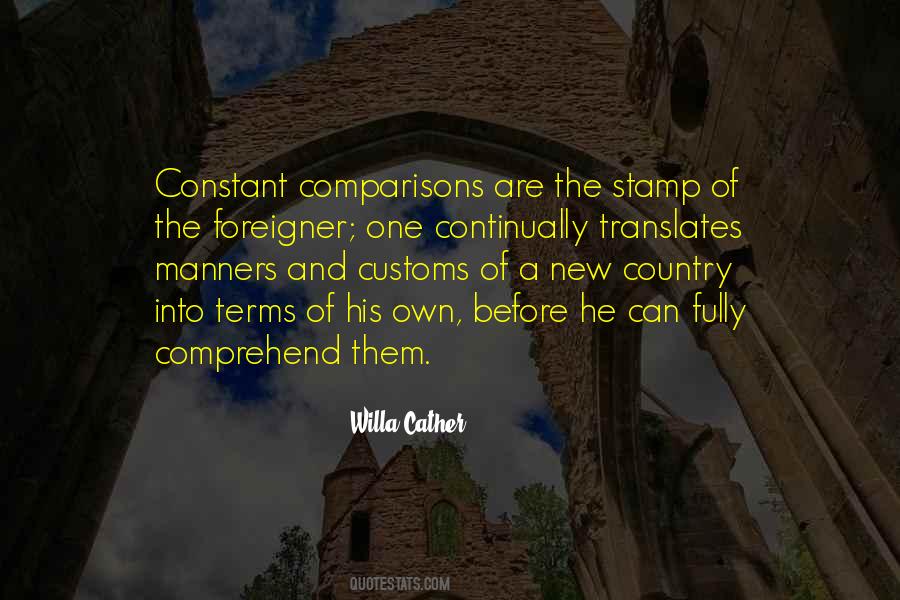 Quotes About Comparisons #167555