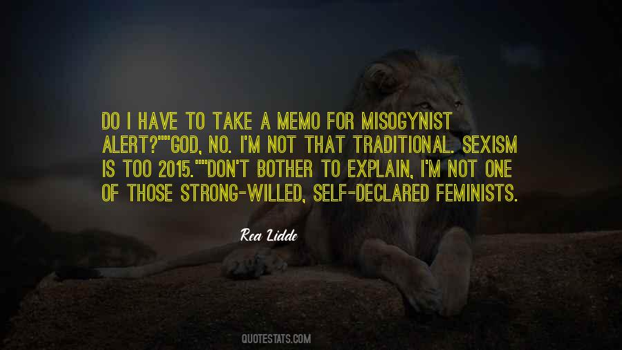 Misogynist Quotes #225441