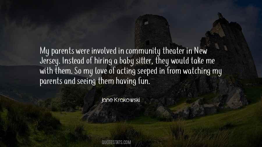 Quotes About Community Theater #1391419