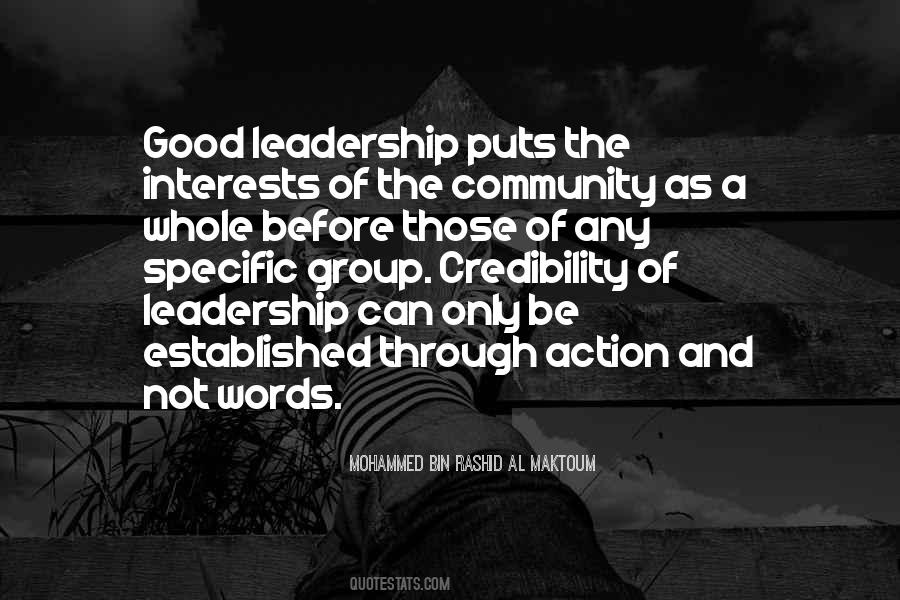 Quotes About Community Leadership #1102754