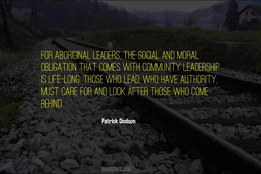 Quotes About Community Leadership #649475