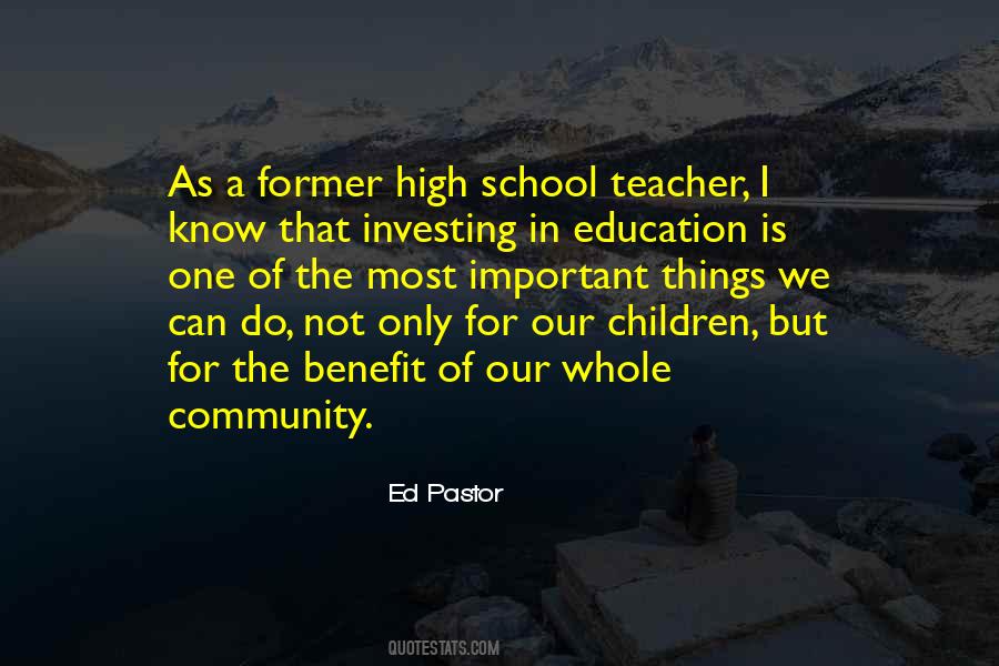 Quotes About Community Education #1729111
