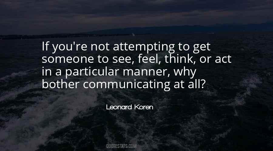 Quotes About Communicating #1265582