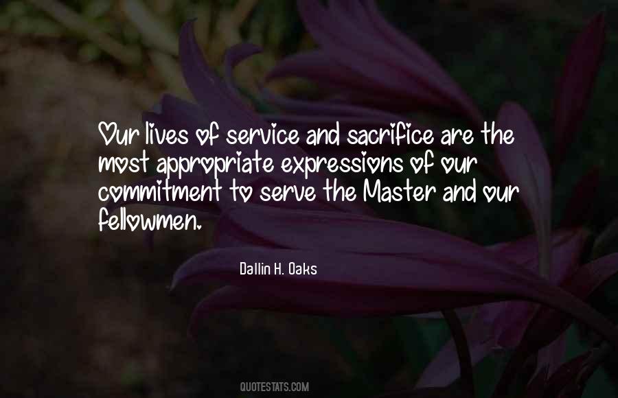 Quotes About Commitment To Service #36104