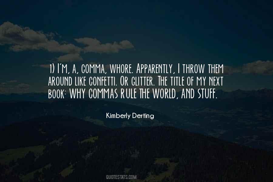 Quotes About Comma #720023