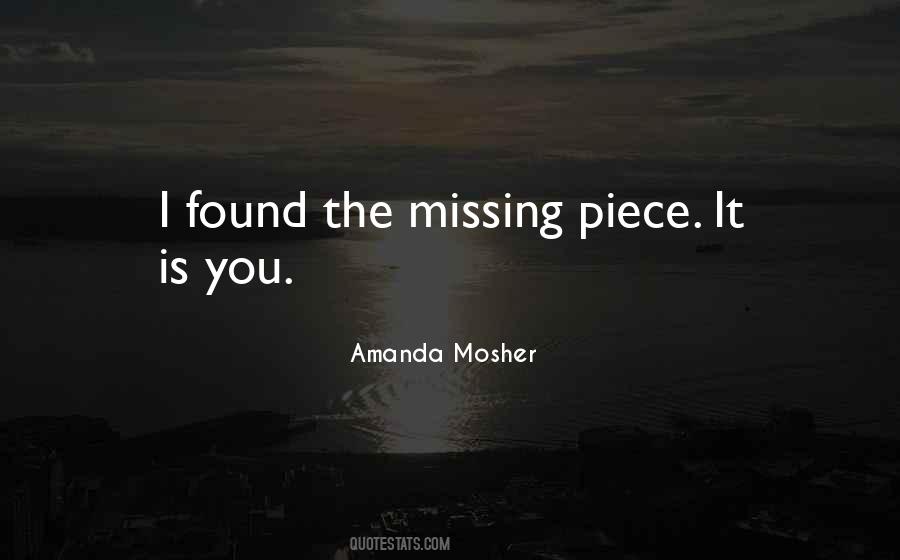 Missing Piece Quotes #397503