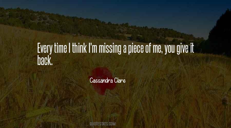 Missing Piece Quotes #887847