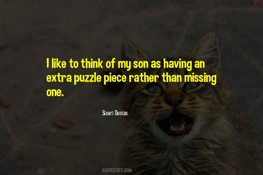 Missing Puzzle Piece Quotes #805326