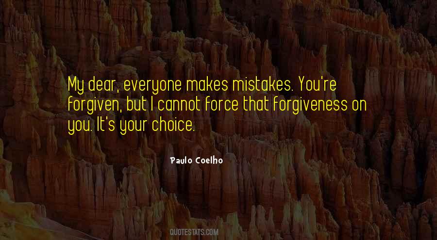 Mistakes Forgiveness Quotes #1711386