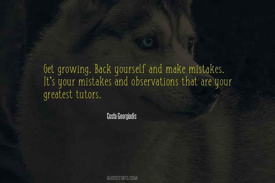 Mistakes In Your Past Quotes #14569