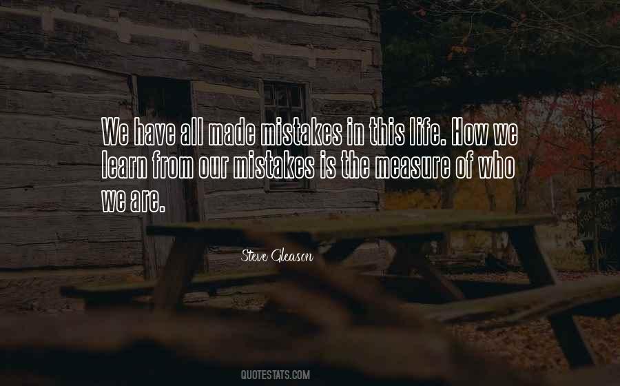 Mistakes Learn Quotes #174287