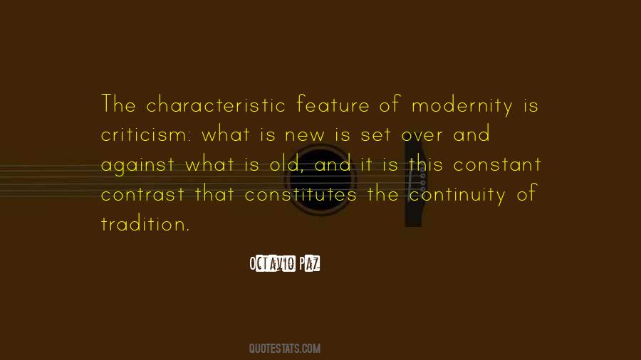 Modernity And Tradition Quotes #1745056