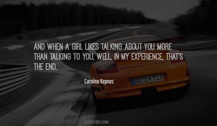 Quotes About Talking To A Girl #1717001