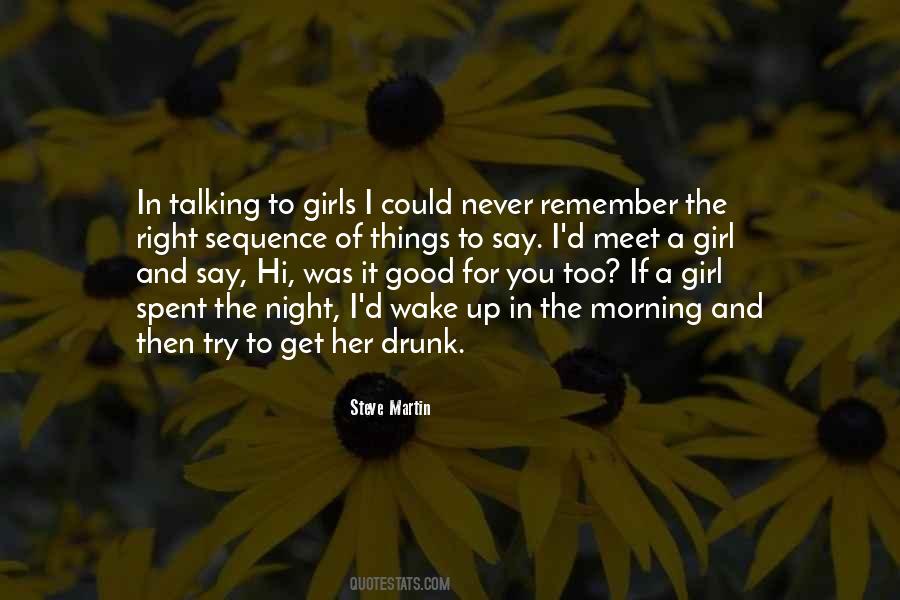 Quotes About Talking To A Girl #533077