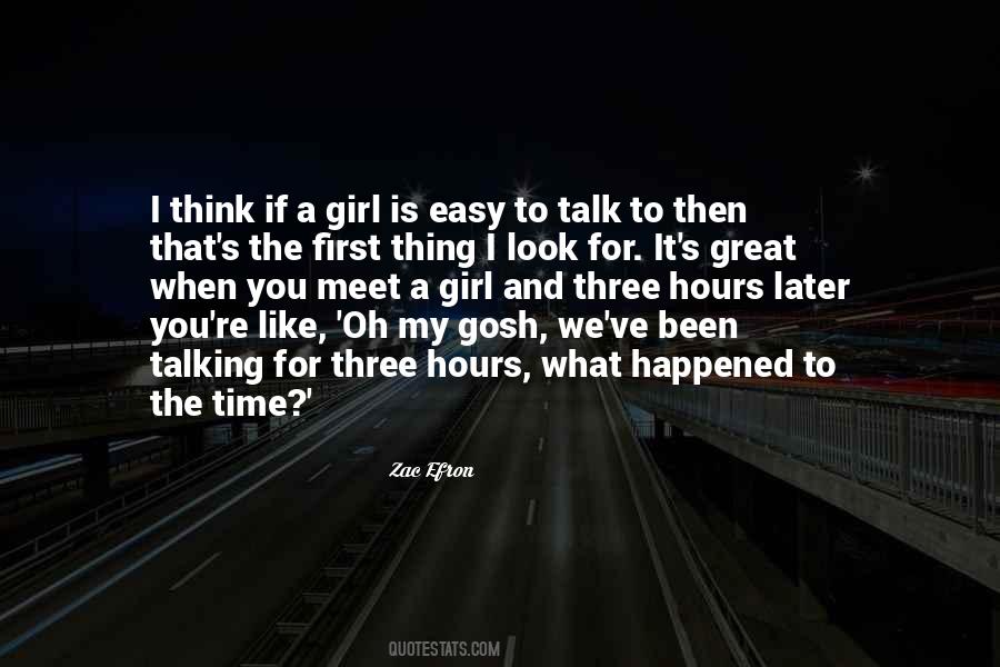 Quotes About Talking To A Girl #840295